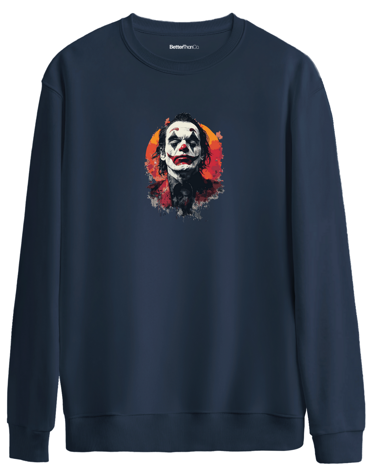 Sadness Baskılı Bisiklet Yaka Oversize Sweatshirt