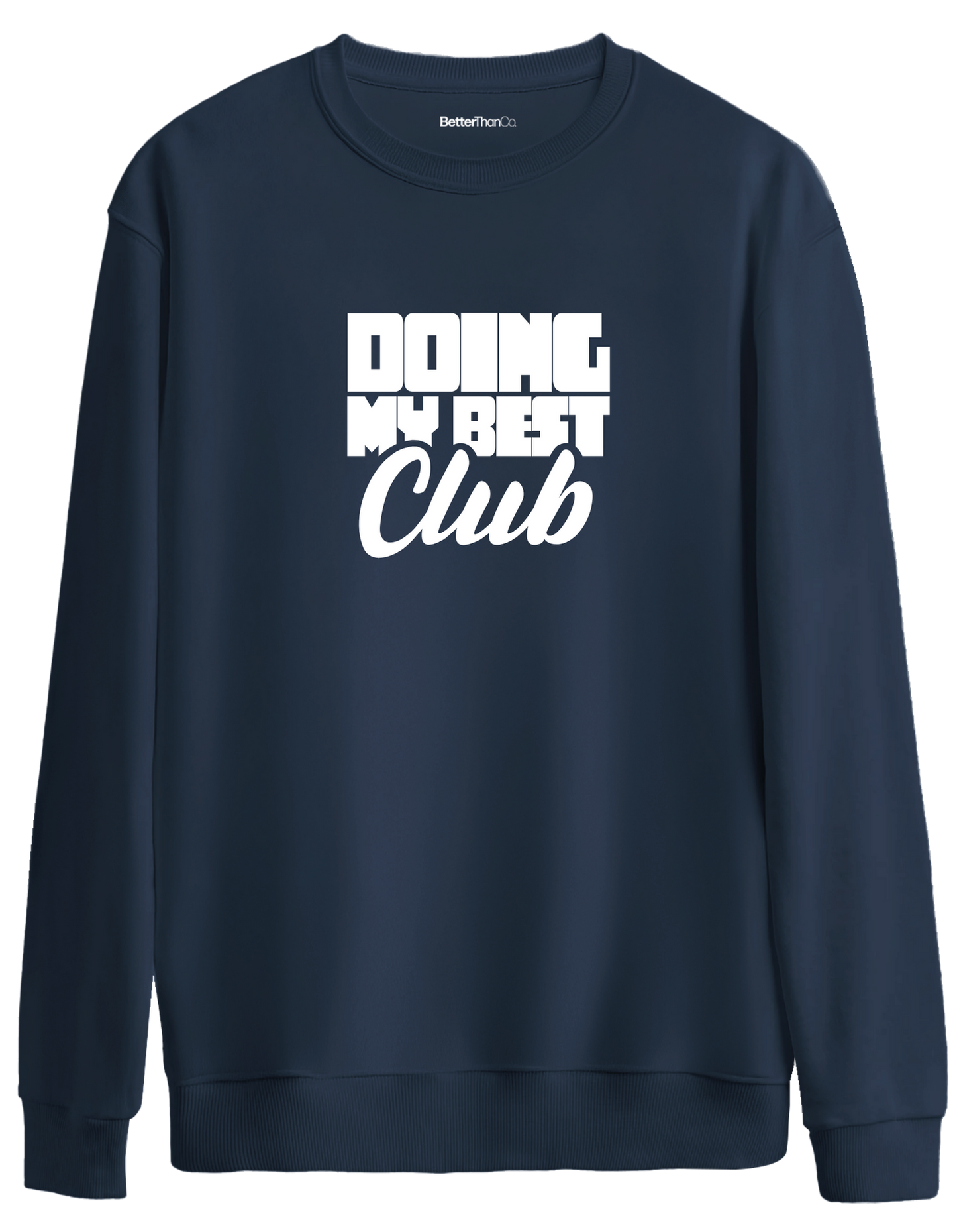 Best Club Baskılı Bisiklet Yaka Oversize Sweatshirt