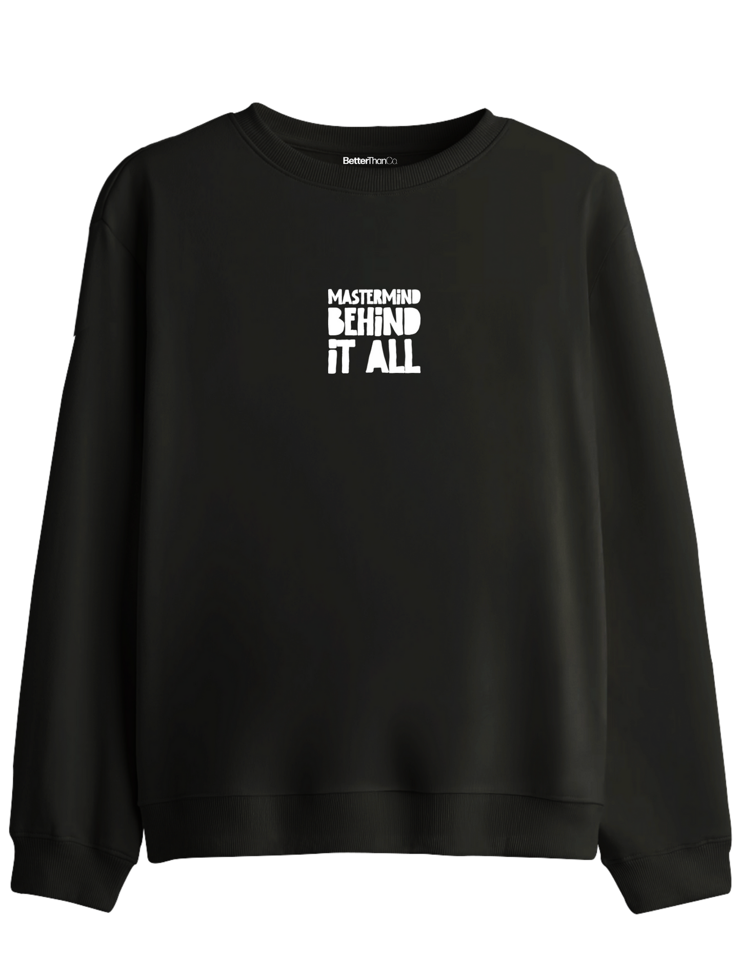 Mastermind Baskılı Bisiklet Yaka Sweatshirt