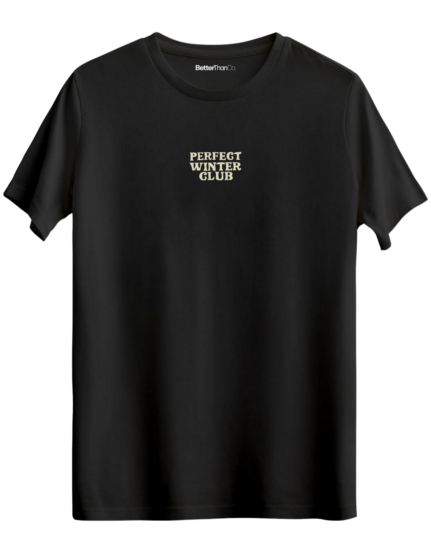 Winter Club Baskılı Bisiklet Yaka Regular T-shirt