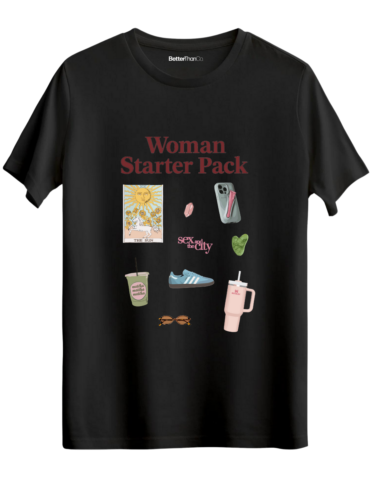 Woman Starter Pack Baskılı Bisiklet Yaka Regular T-shirt