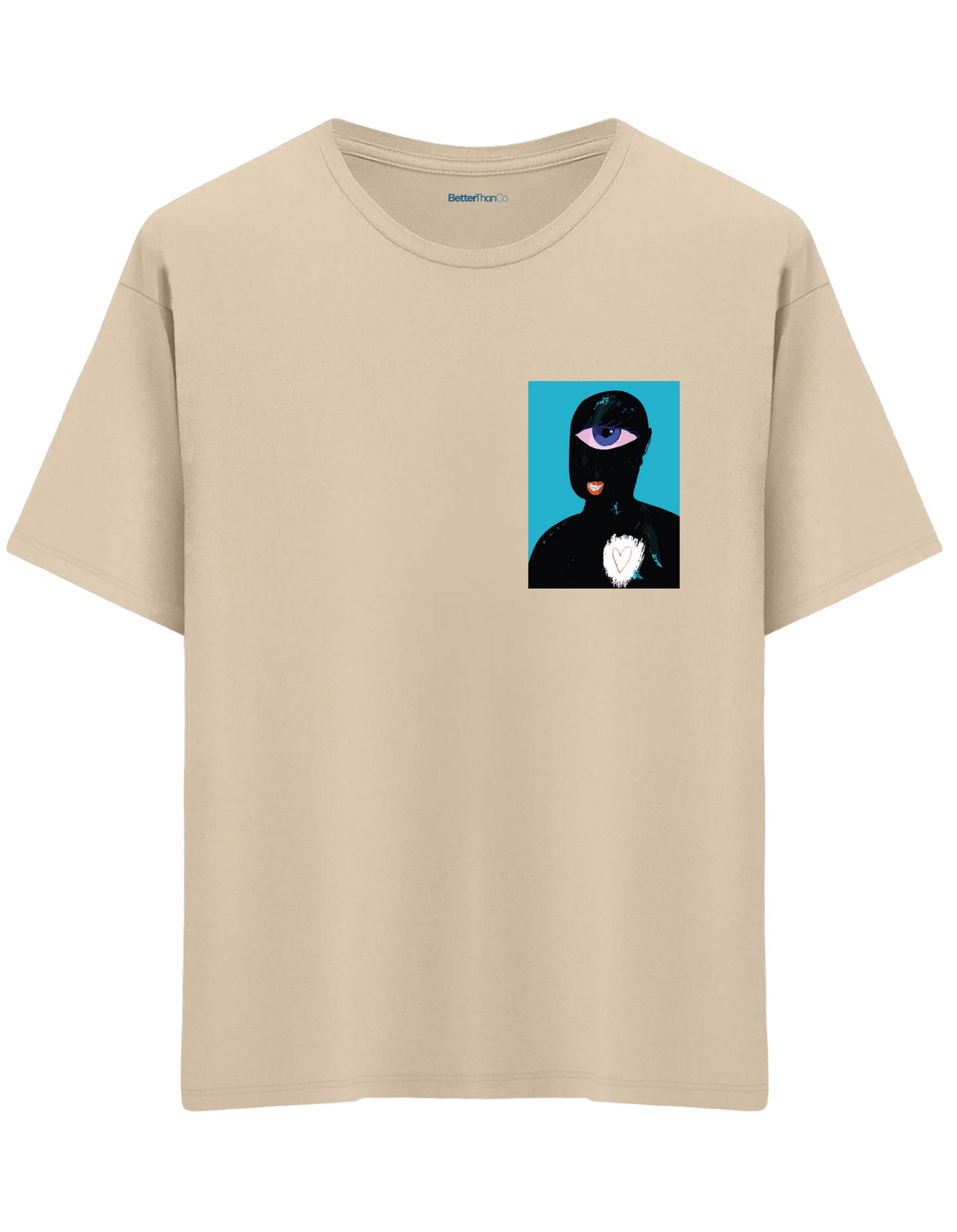 Oracle Eye Baskılı Bisiklet Yaka Oversize T-shirt