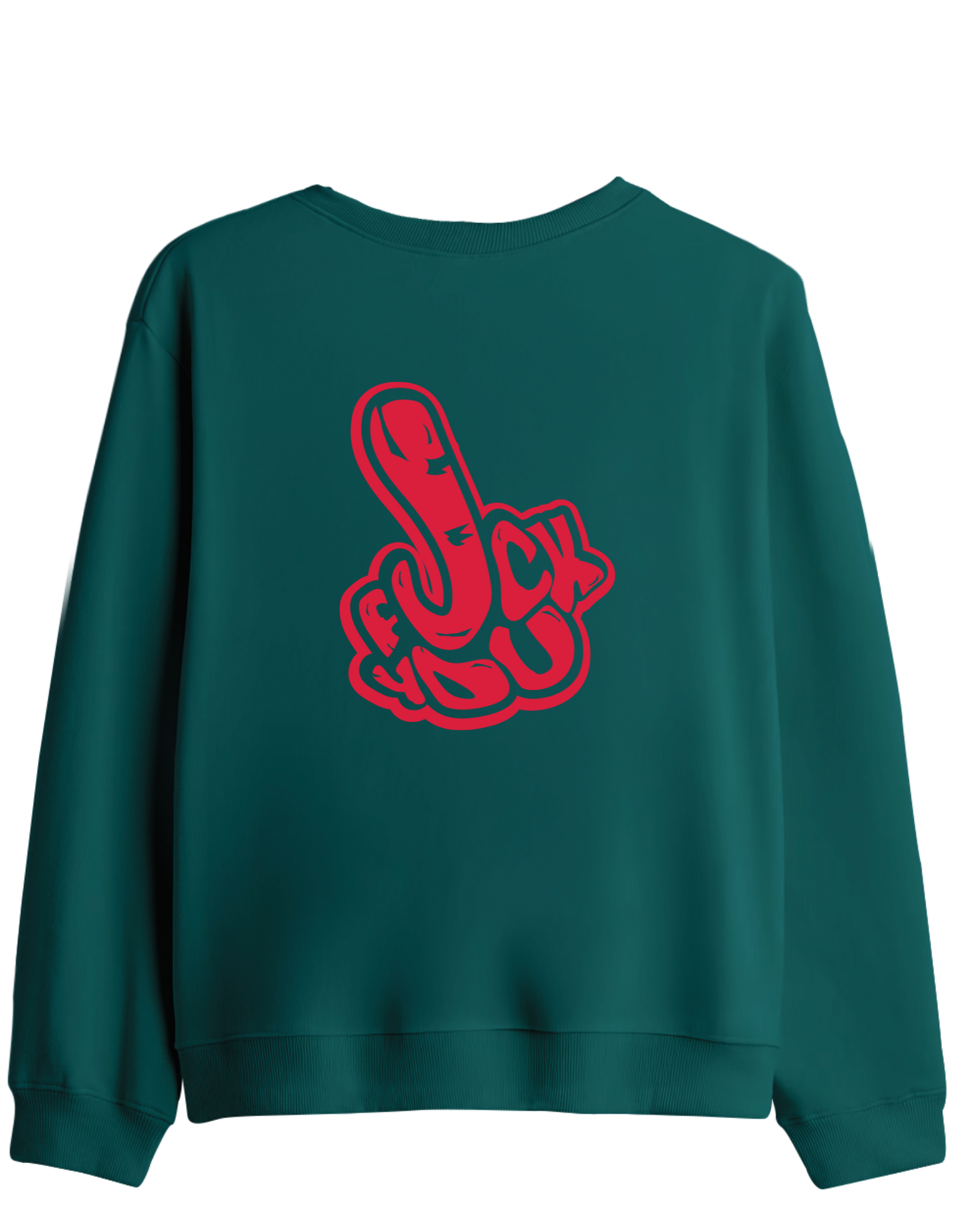 You Know Baskılı Bisiklet Yaka Sweatshirt