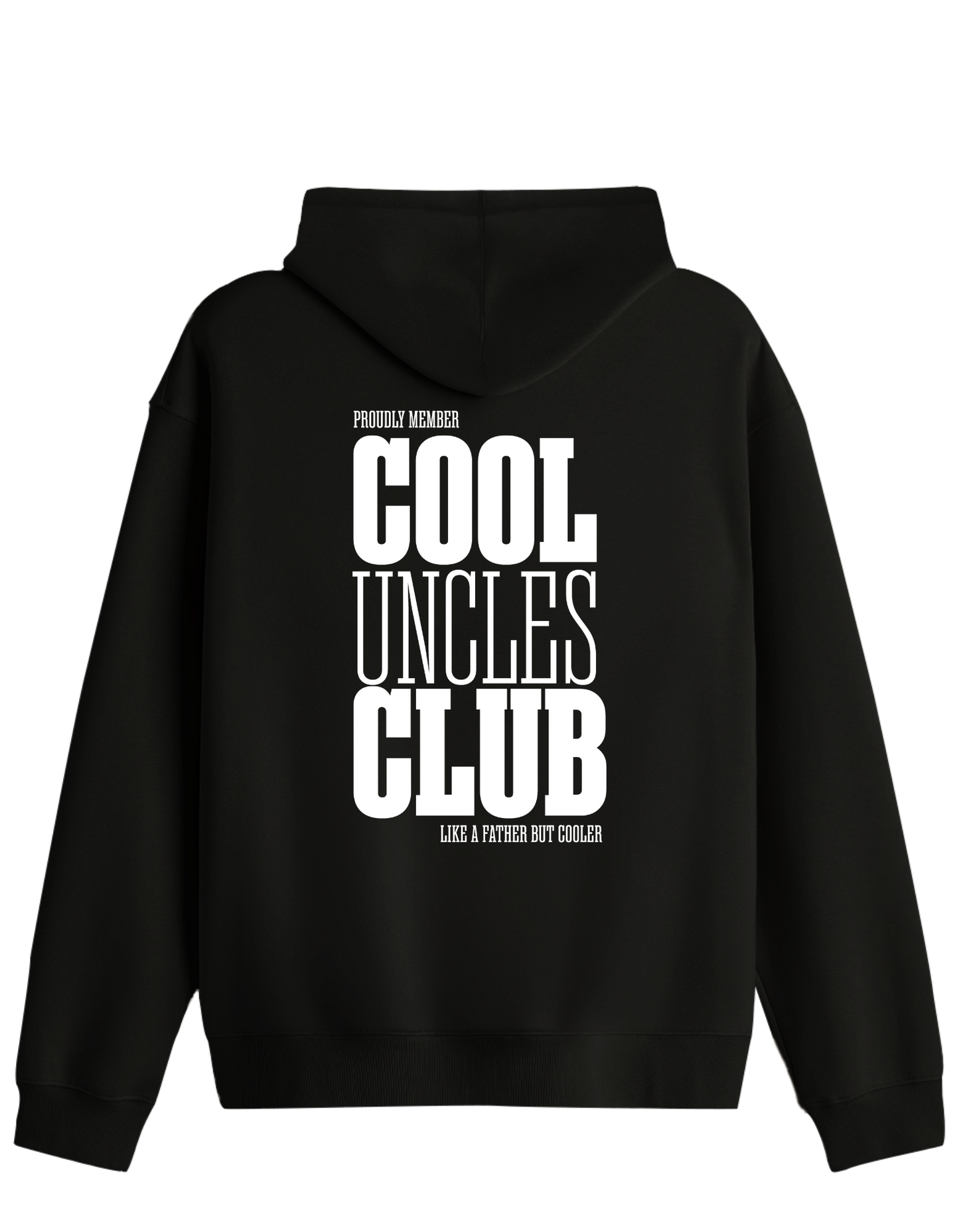 Cool Uncles Club Baskılı Unisex Kapüşonlu Yaka Hoodie