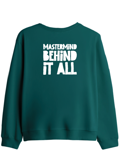 Mastermind Baskılı Bisiklet Yaka Sweatshirt