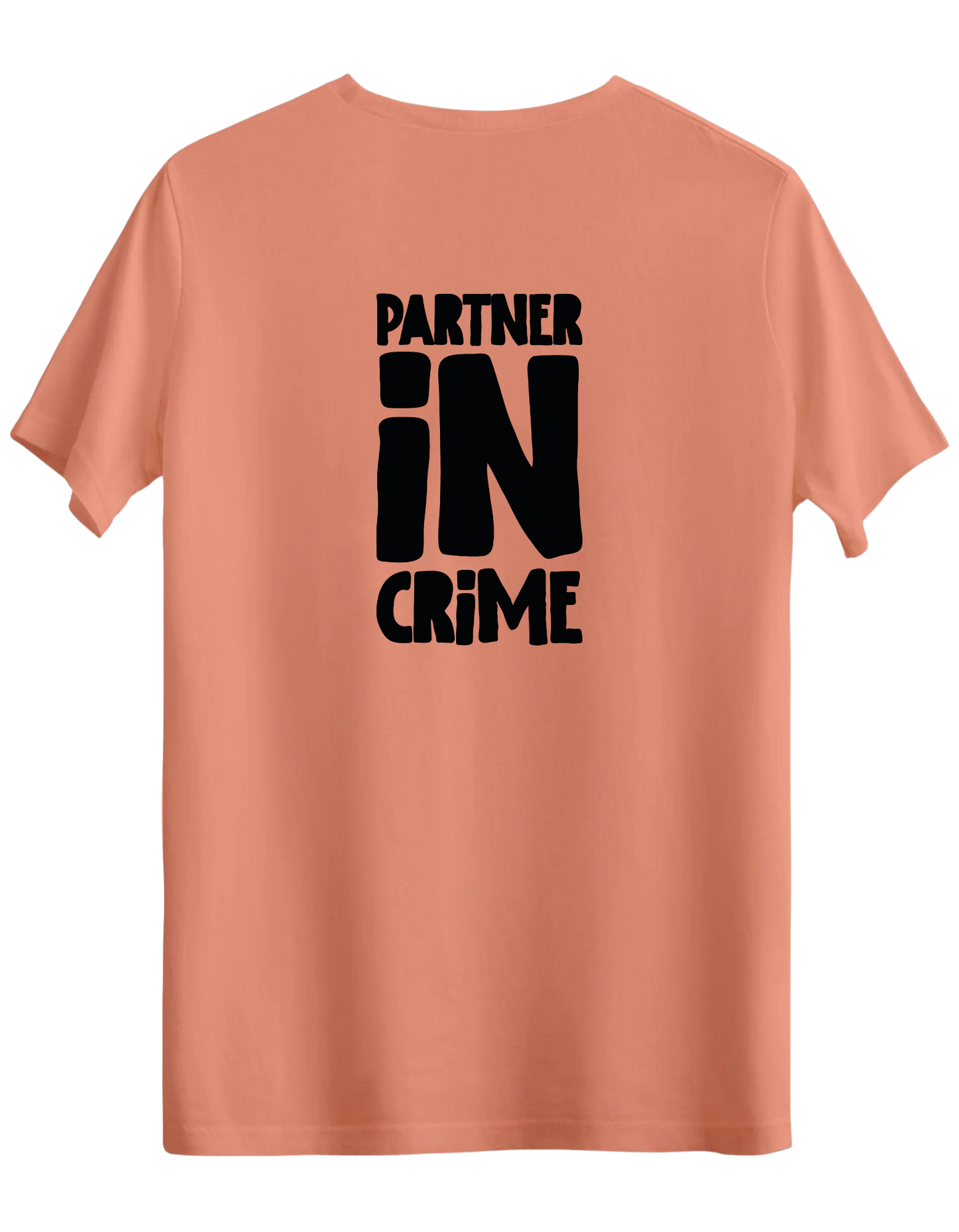 Partner in Crime Baskılı Bisiklet Yaka Regular T-shirt