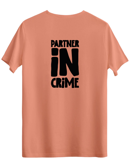 Partner in Crime Baskılı Bisiklet Yaka Regular T-shirt