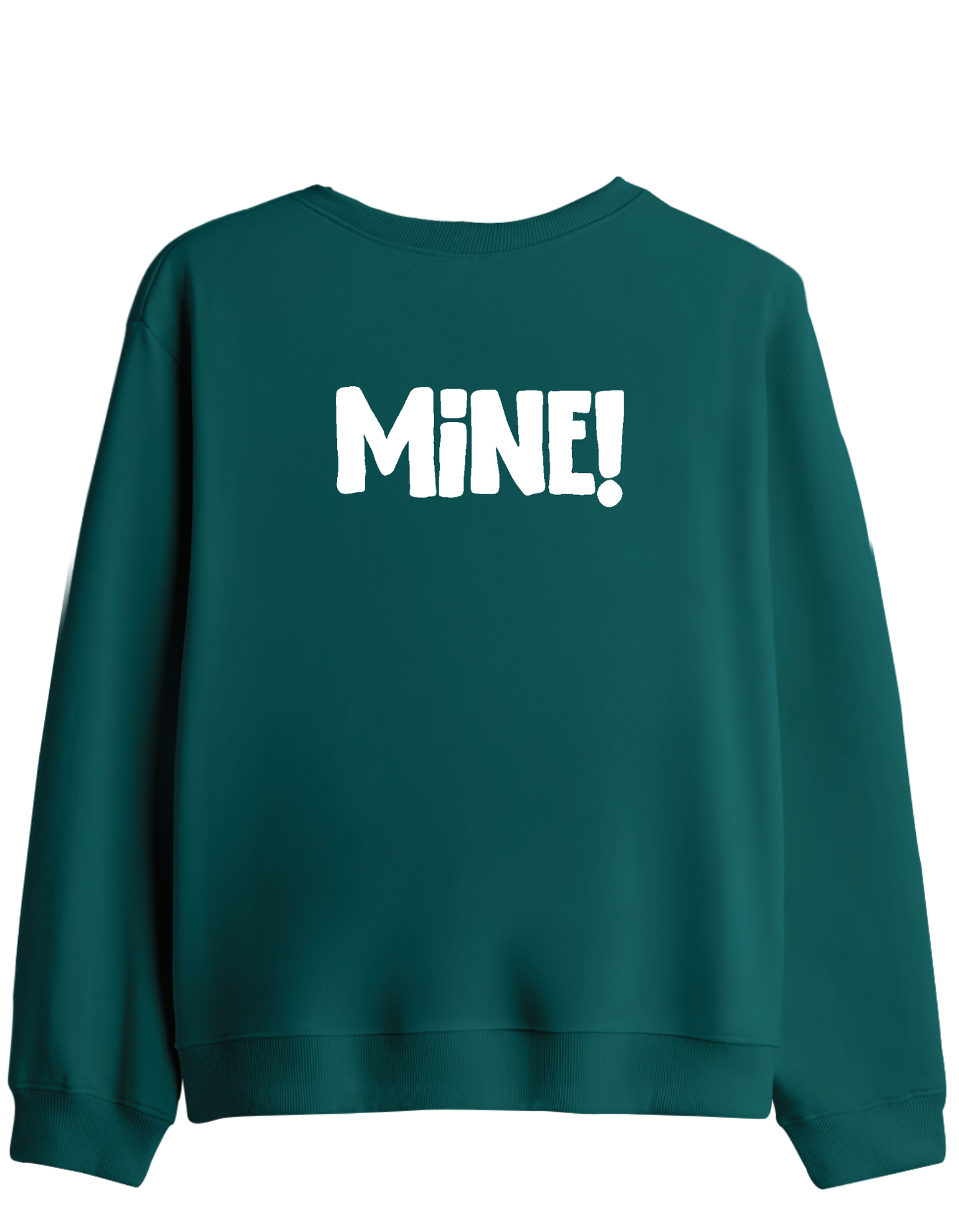 Mine! Baskılı Bisiklet Yaka Sweatshirt