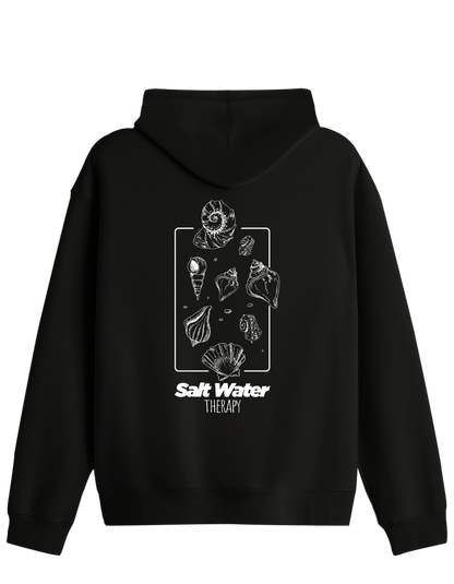 Salt Water Baskılı Unisex Kapüşonlu Yaka Hoodie