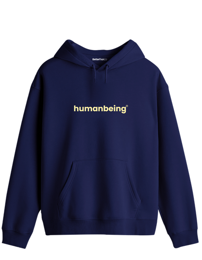 Humanbeing Baskılı Unisex Kapüşonlu Yaka Hoodie