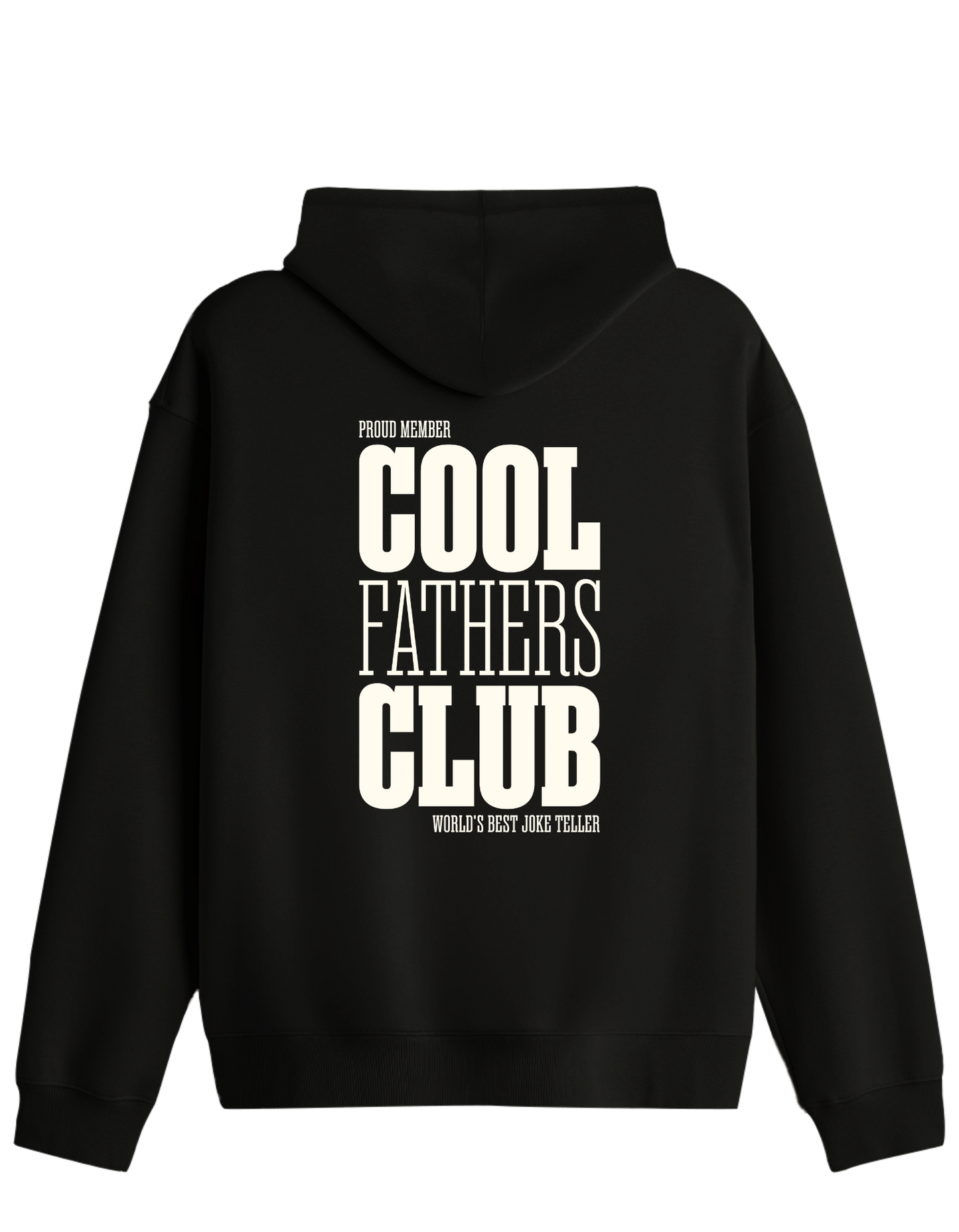 Cool Fathers Club Baskılı Unisex Kapüşonlu Yaka Hoodie