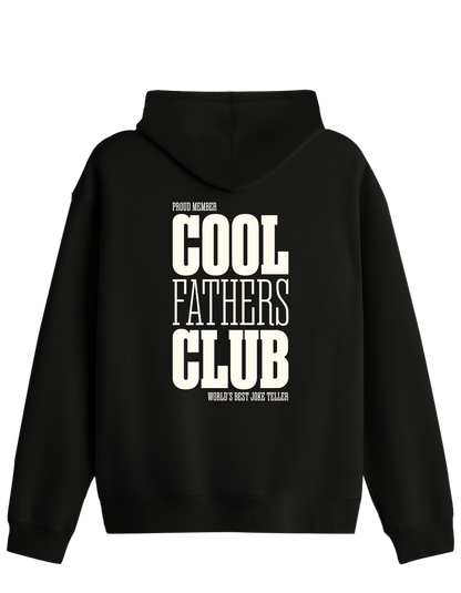 Cool Fathers Club Baskılı Unisex Kapüşonlu Yaka Hoodie