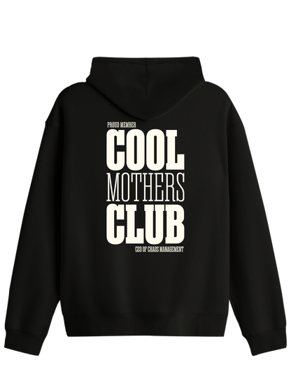 Cool Mothers Club Baskılı Unisex Kapüşonlu Yaka Hoodie