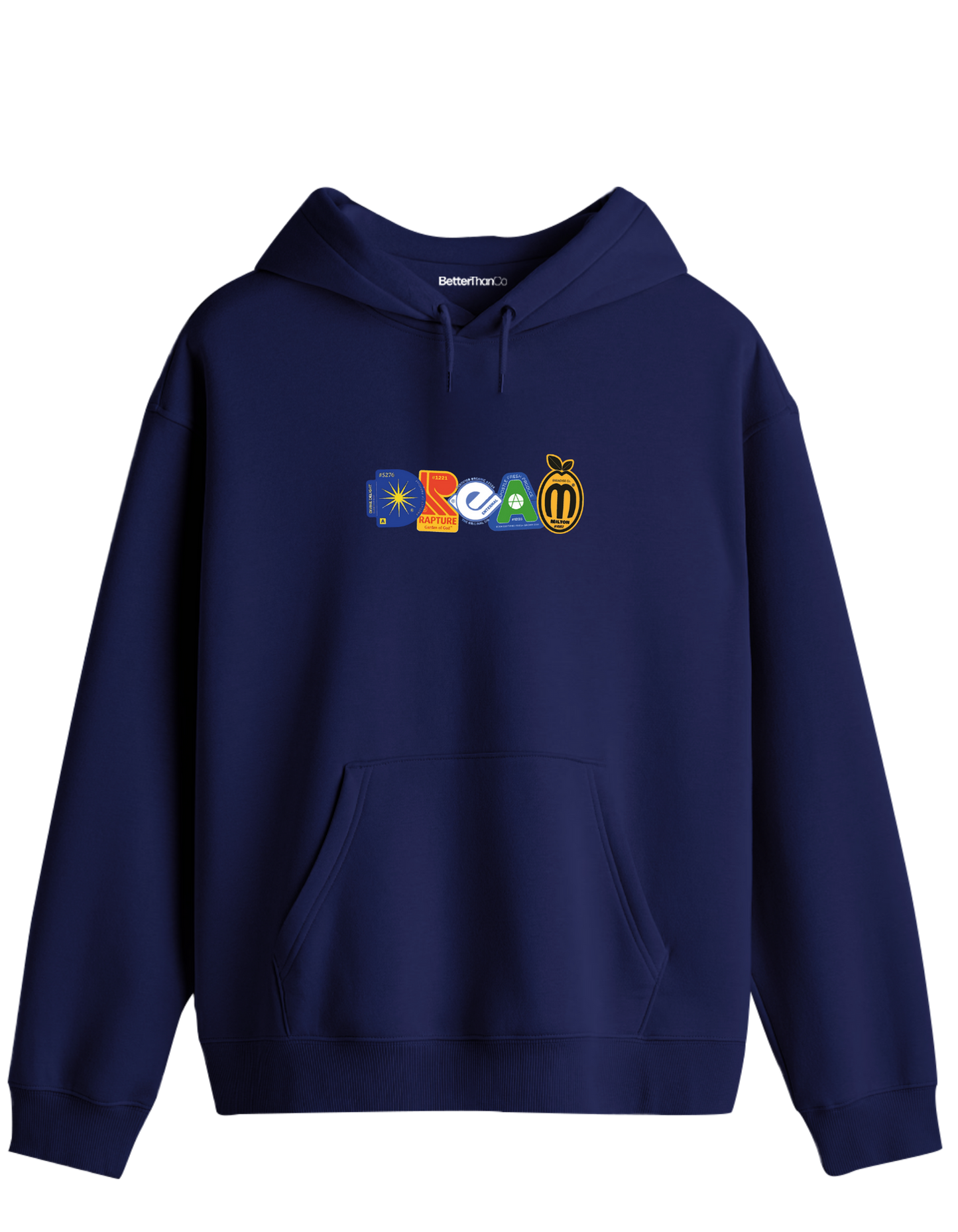 Dream Baskılı Unisex Kapüşonlu Yaka Hoodie