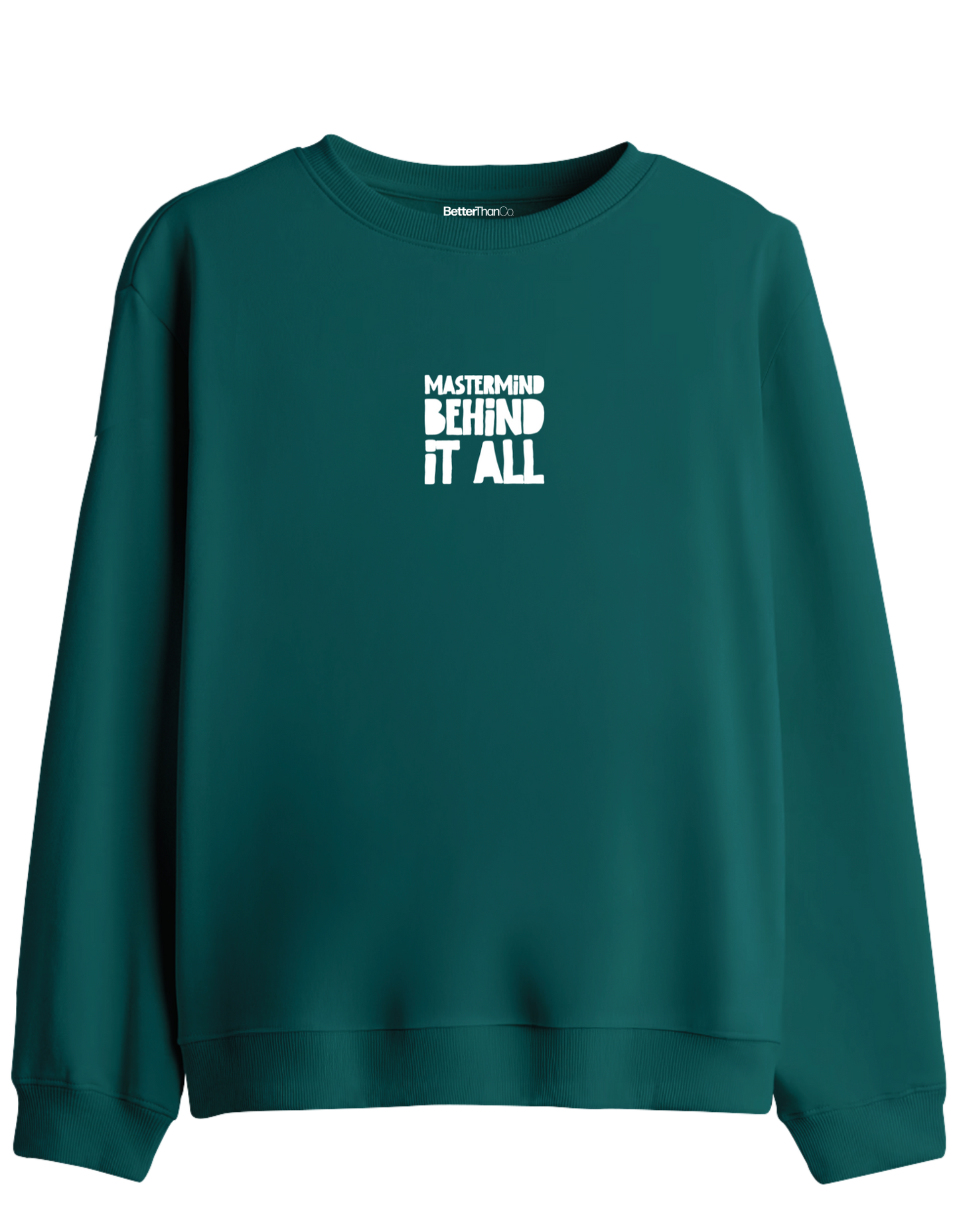 Mastermind Baskılı Bisiklet Yaka Sweatshirt