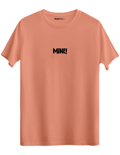 Mine! Baskılı Bisiklet Yaka Regular T-shirt