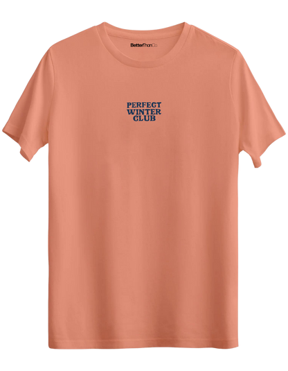 Winter Club Baskılı Bisiklet Yaka Regular T-shirt