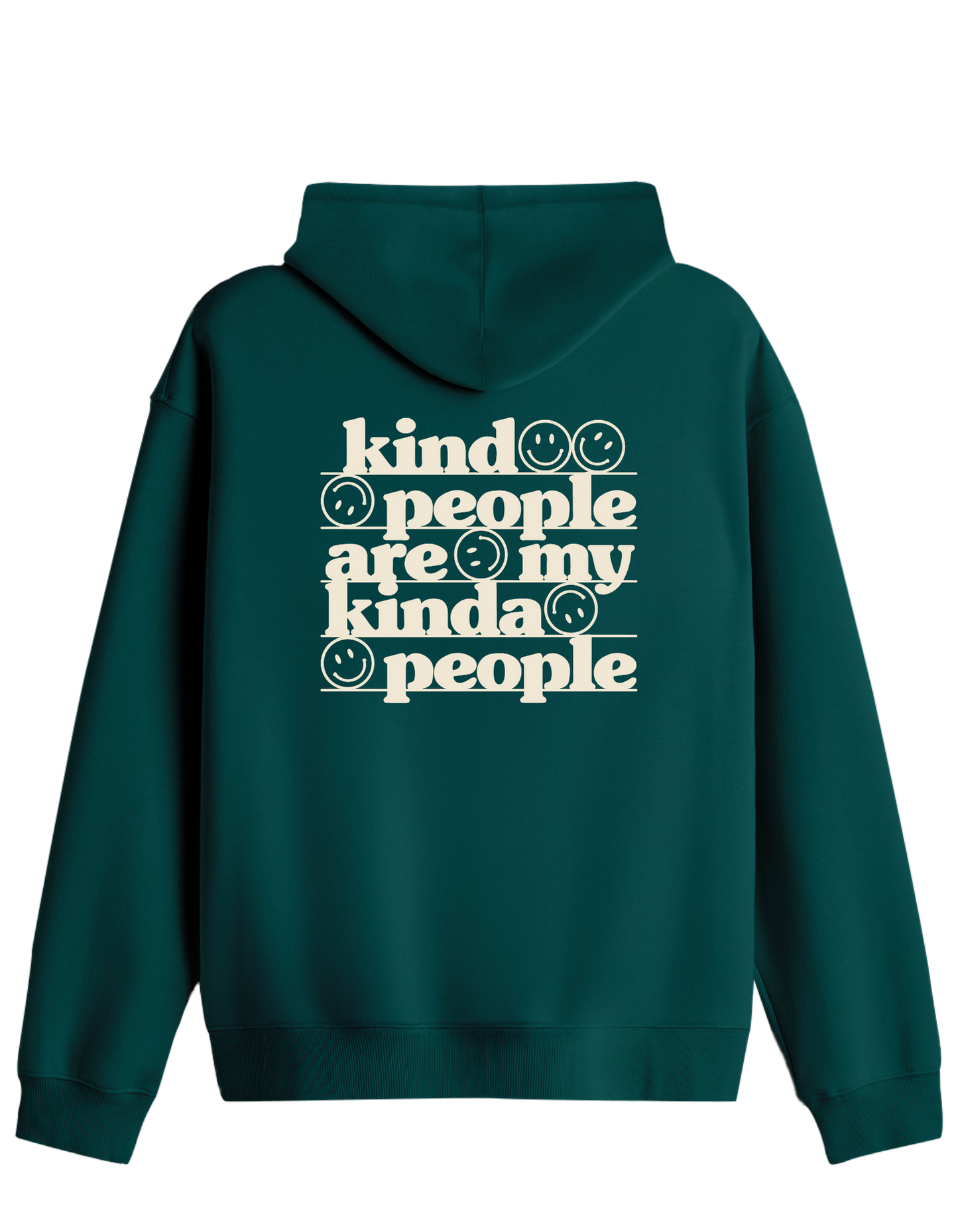 Be Kind Baskılı Unisex Kapüşonlu Yaka Hoodie