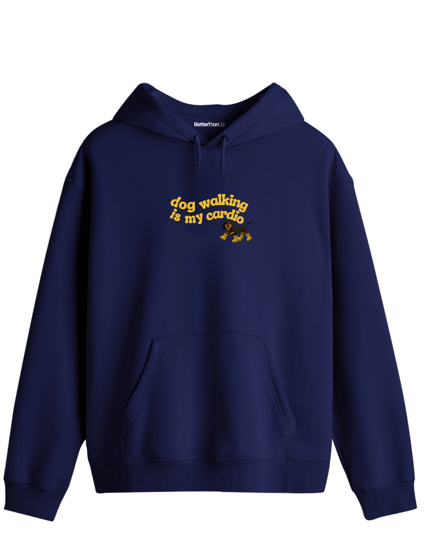 Dog Walking Baskılı Unisex Kapüşonlu Yaka Hoodie