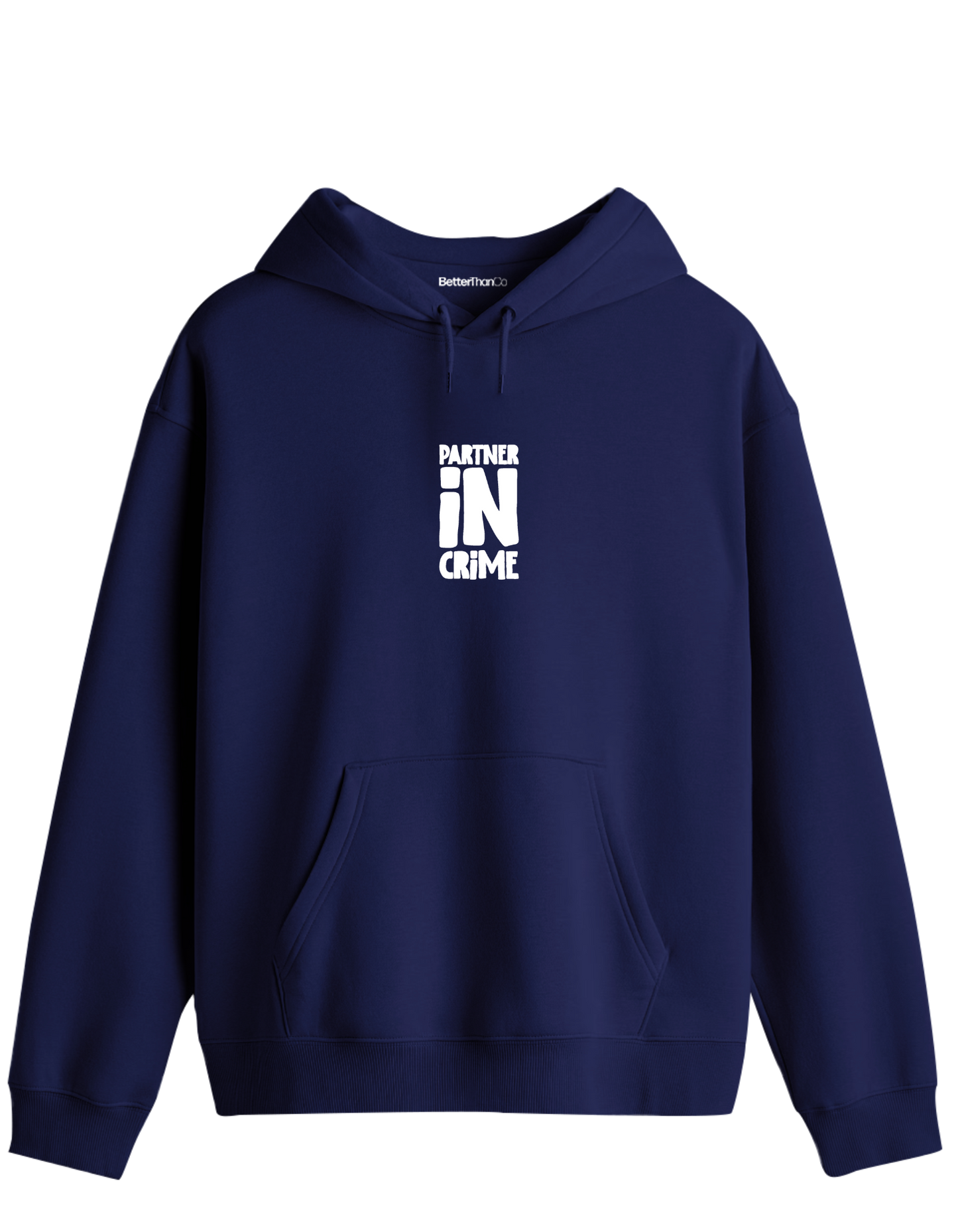 Partner in Crime Baskılı Unisex Kapüşonlu Yaka Hoodie