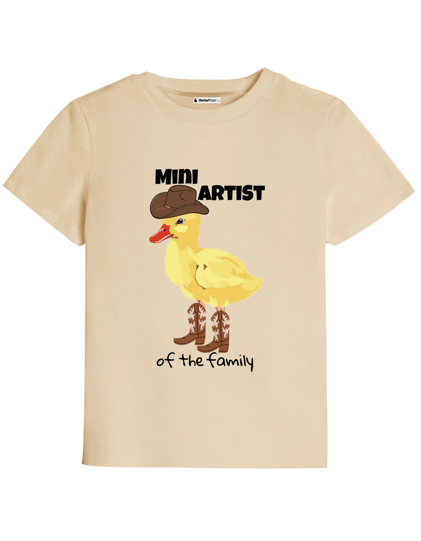 Mini Artist Baskılı Bisiklet Yaka Çocuk t-shirt