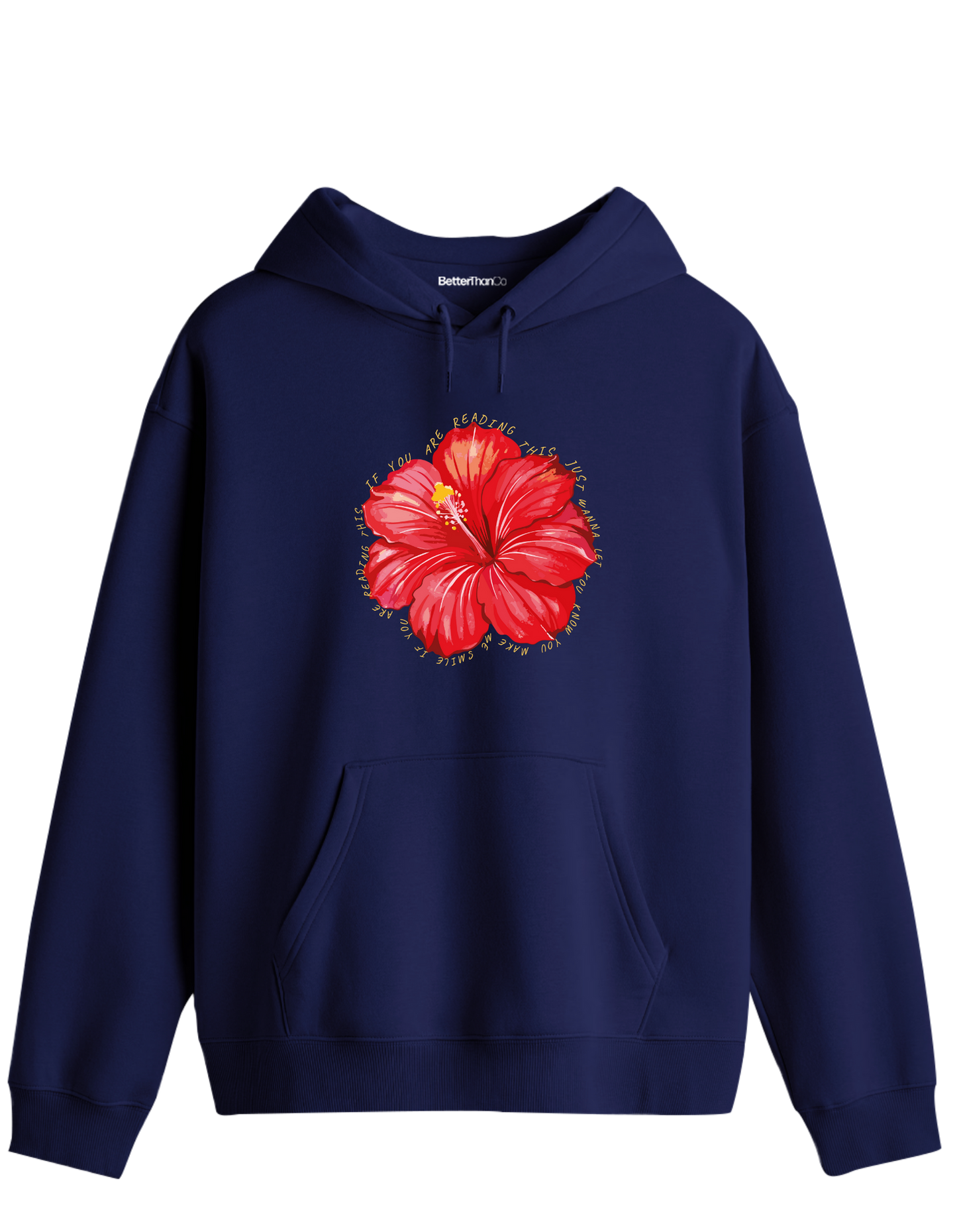 Garden Whisper Baskılı Unisex Kapüşonlu Yaka Hoodie