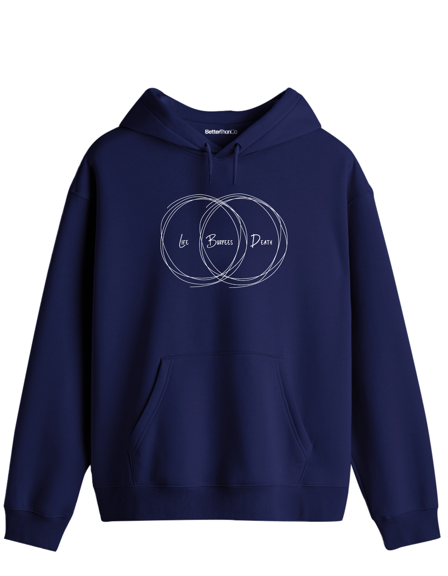 Burpees Baskılı Unisex Kapüşonlu Yaka Hoodie