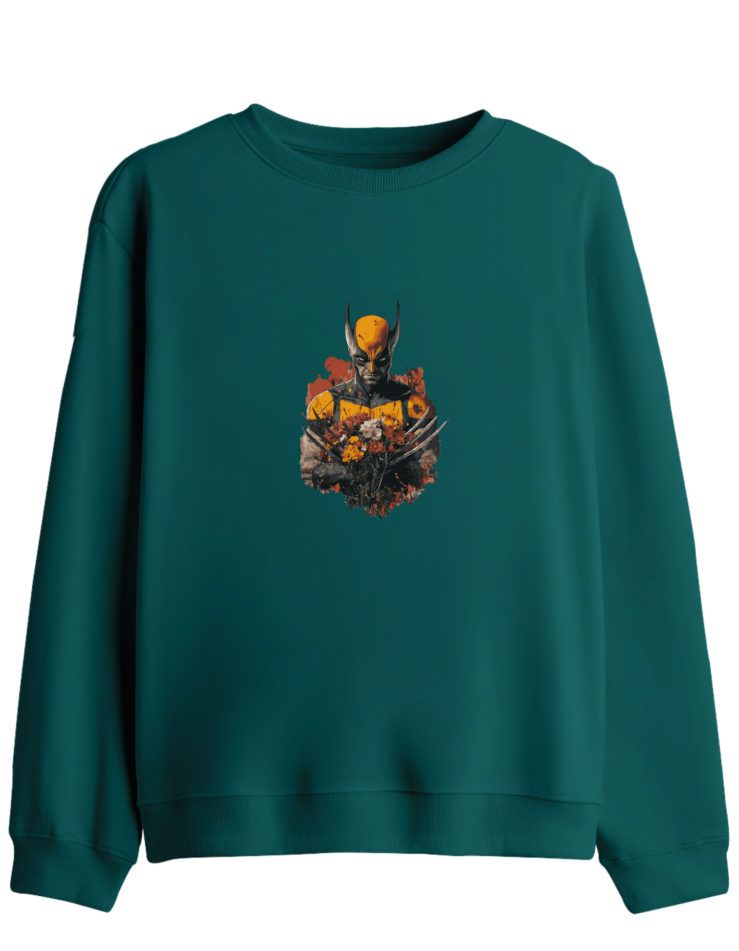 Secret Lover Baskılı Bisiklet Yaka Sweatshirt