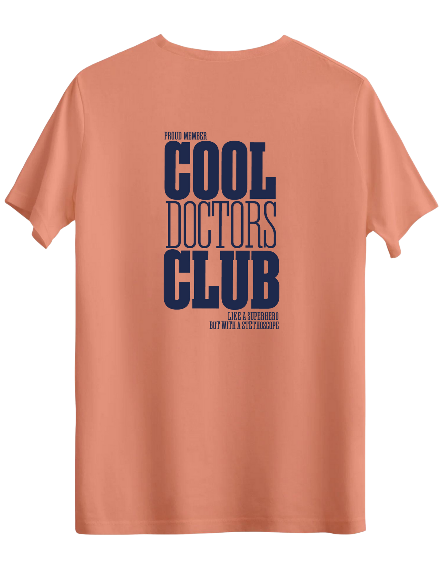 Cool Doctors Club Baskılı Bisiklet Yaka Regular T-shirt