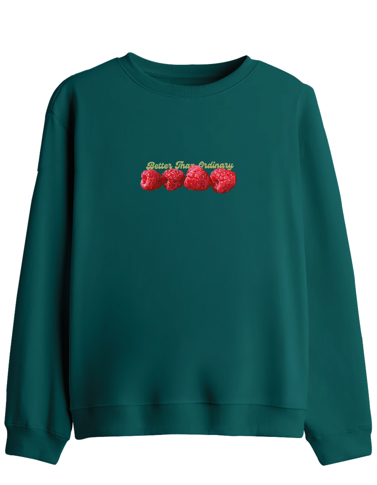 BetterThanOrdinary Baskılı Bisiklet Yaka Sweatshirt
