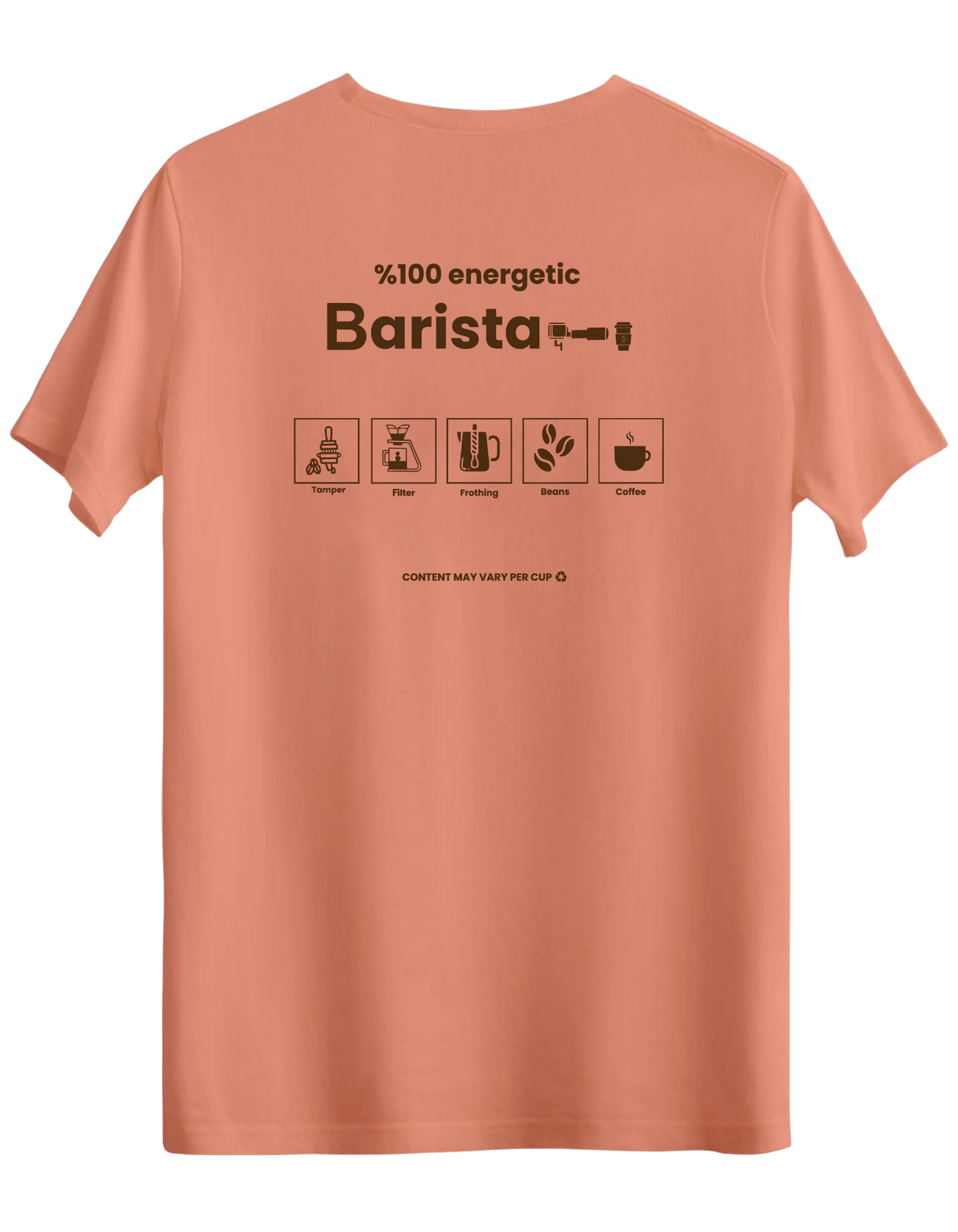 Barista Baskılı Bisiklet Yaka Regular T-shirt