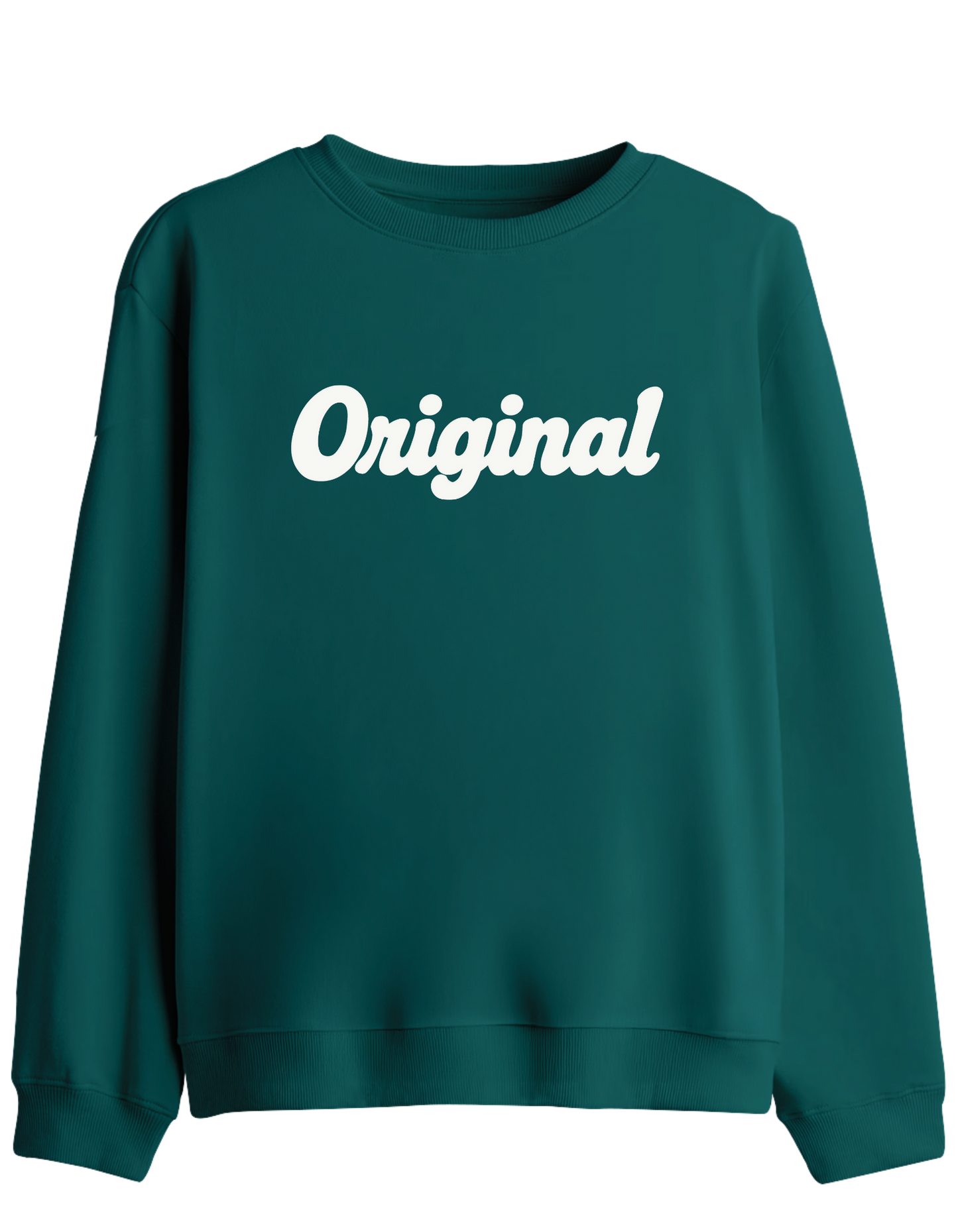 Orijinal Baskılı Bisiklet Yaka Sweatshirt