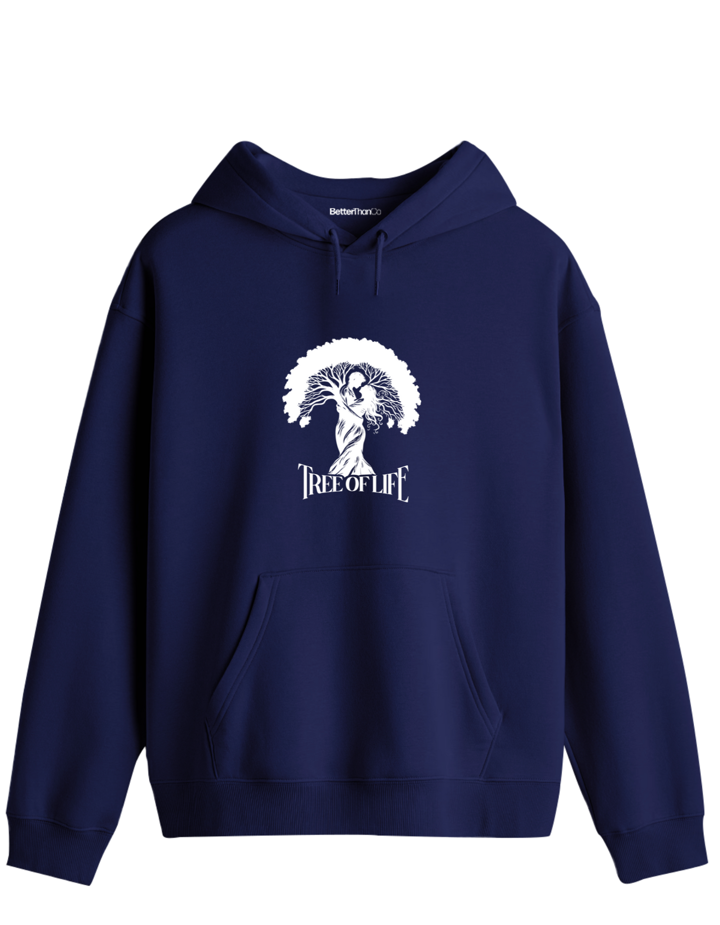 Tree Of Life Baskılı Unisex Kapüşonlu Yaka Hoodie