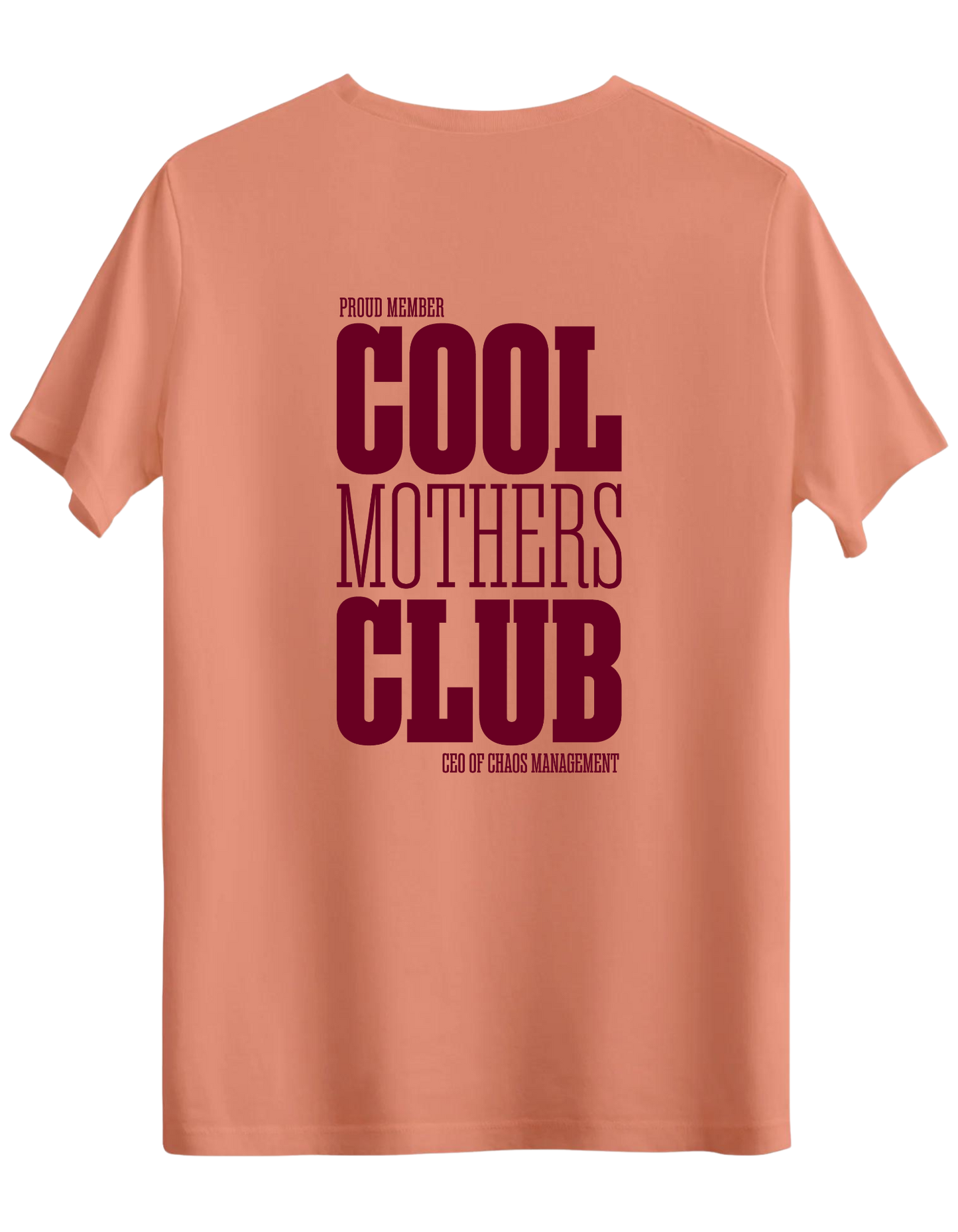 Cool Mothers Club Baskılı Bisiklet Yaka Regular T-shirt