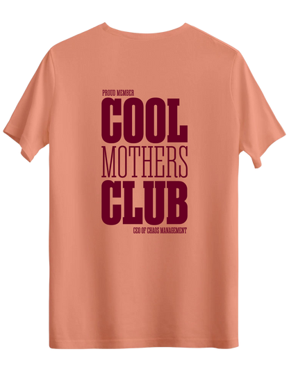 Cool Mothers Club Baskılı Bisiklet Yaka Regular T-shirt