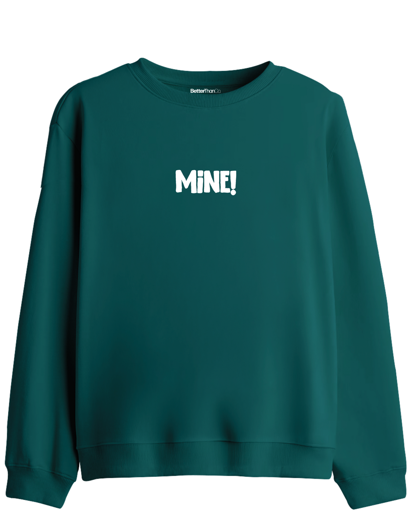 Mine! Baskılı Bisiklet Yaka Sweatshirt