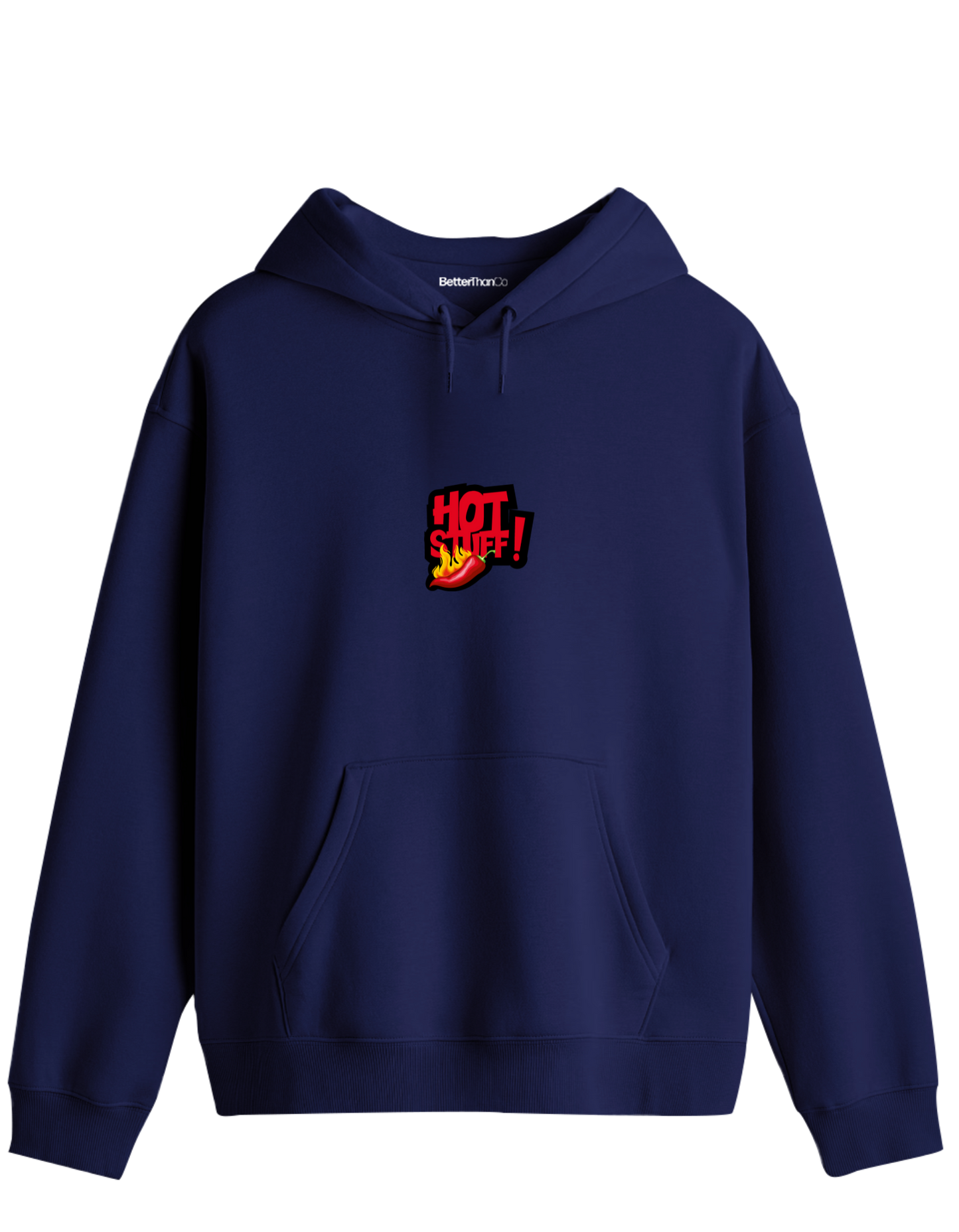 Hot Stuff Baskılı Unisex Kapüşonlu Yaka Hoodie