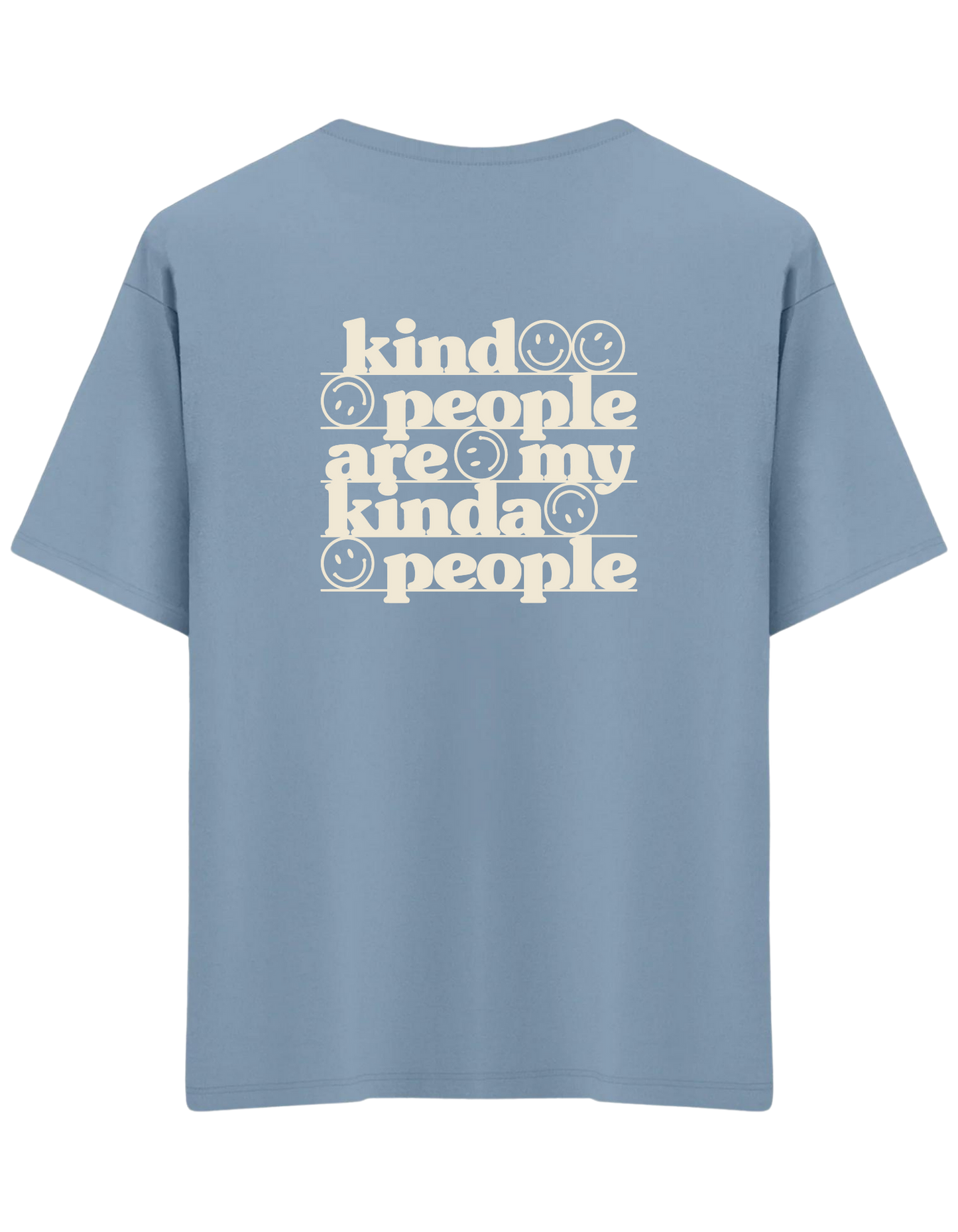 Be Kind Baskılı Bisiklet Yaka Oversize T-shirt
