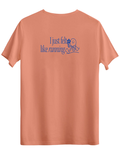 Running Baskılı Bisiklet Yaka Regular T-shirt