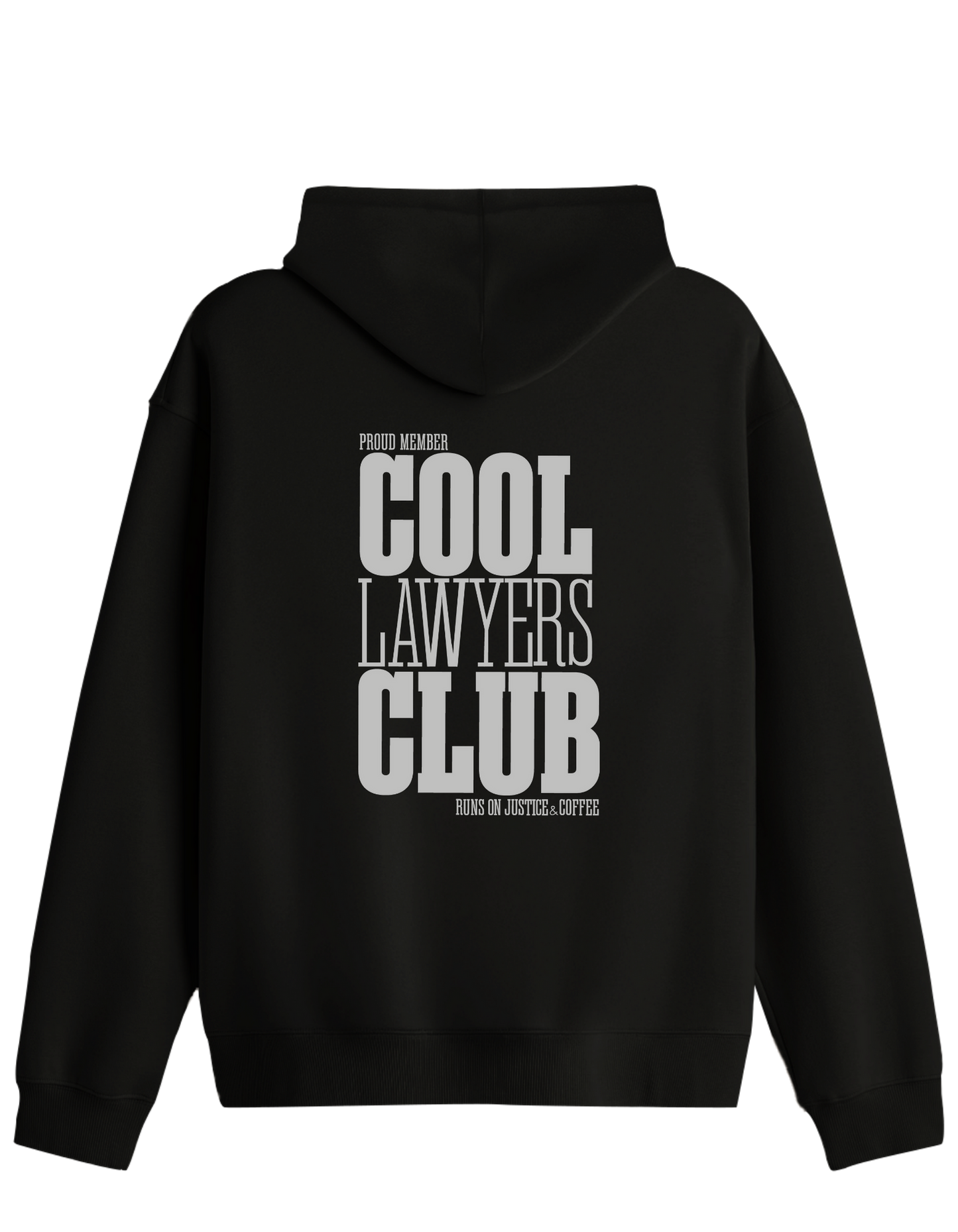 Cool Lawyers Club Baskılı Unisex Kapüşonlu Yaka Hoodie