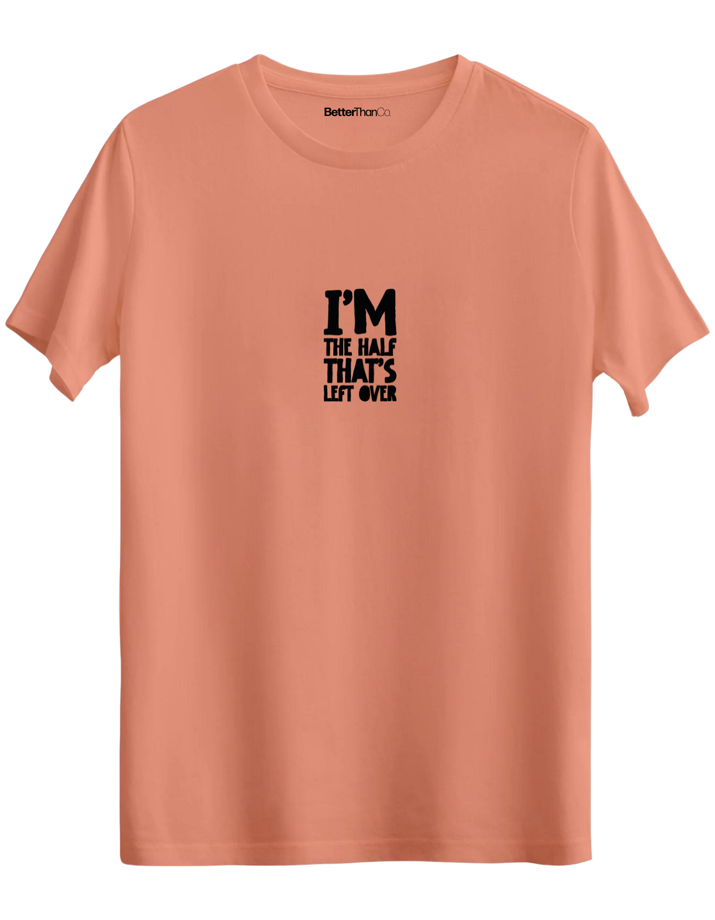 That's Left Over Baskılı Bisiklet Yaka Regular T-shirt