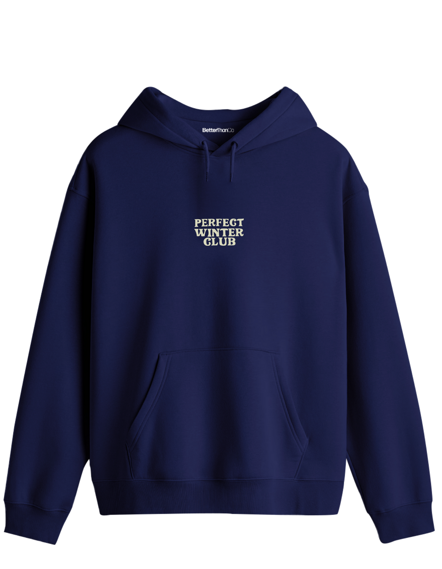 Winter Club Baskılı Unisex Kapüşonlu Yaka Hoodie