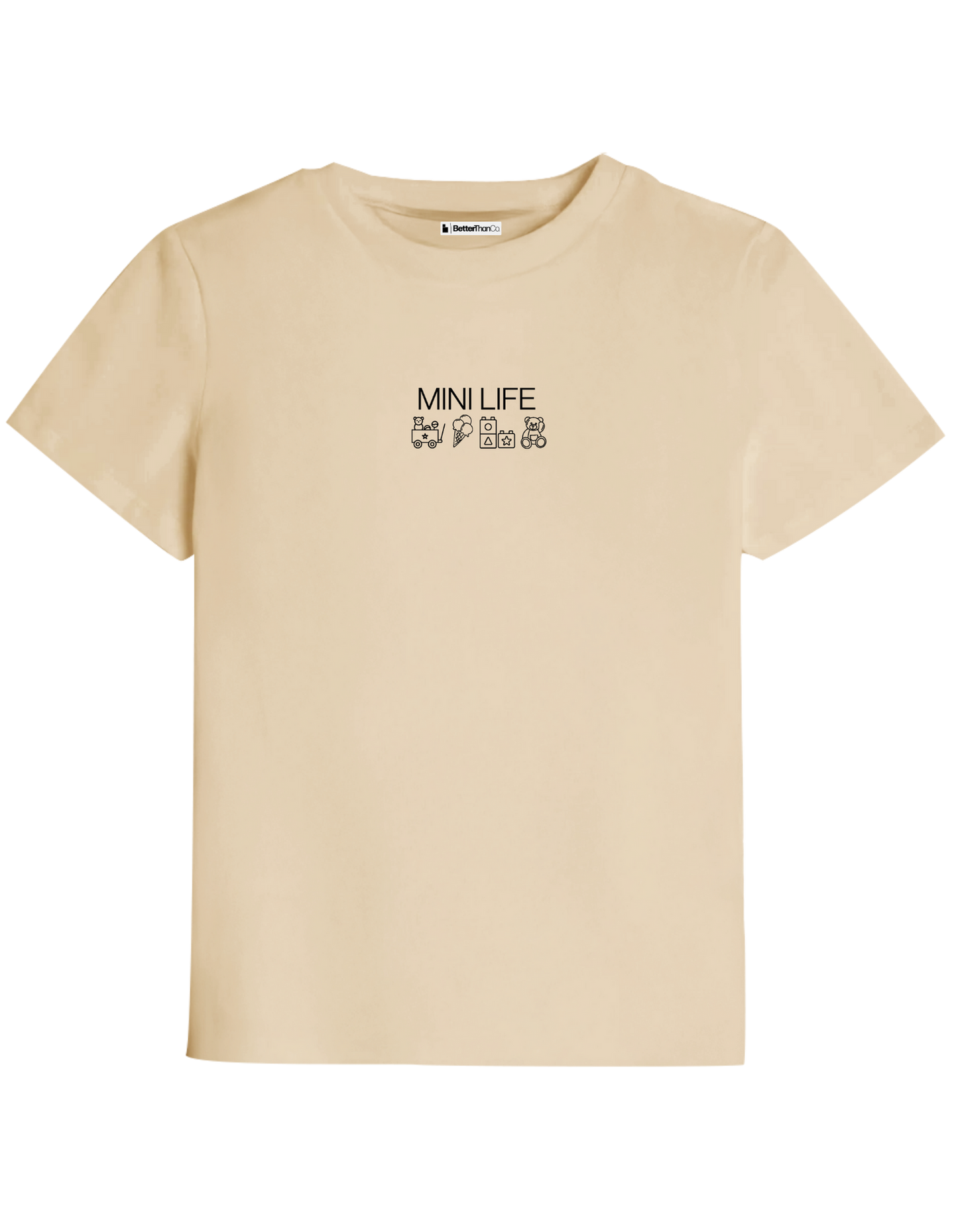 Mini Life Baskılı Bisiklet Yaka Çocuk t-shirt