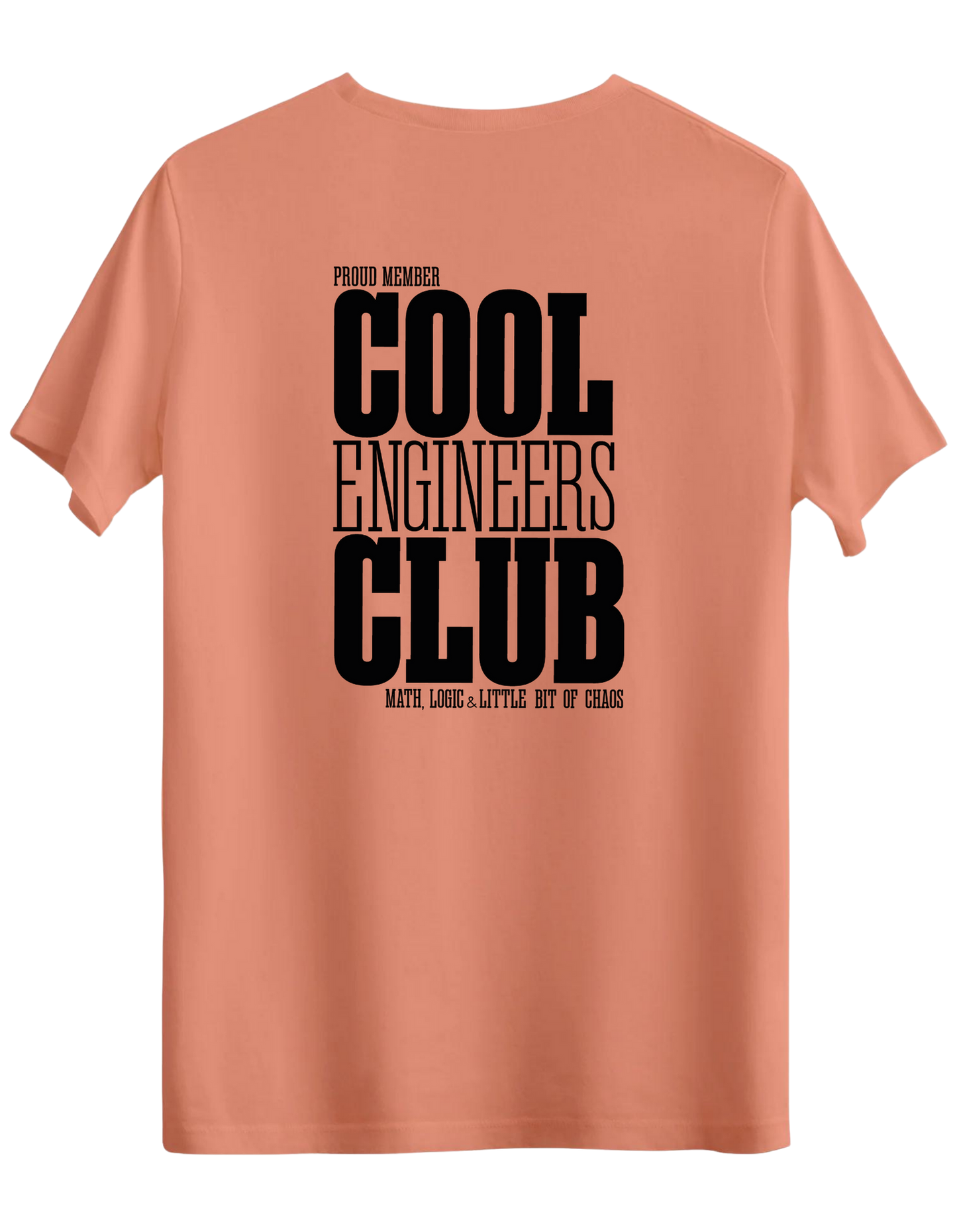 Cool Engineers Club Baskılı Bisiklet Yaka Regular T-shirt