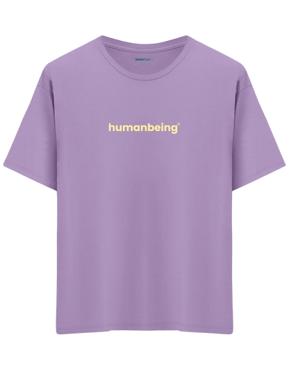 Humanbeing Baskılı Bisiklet Yaka Oversize T-shirt