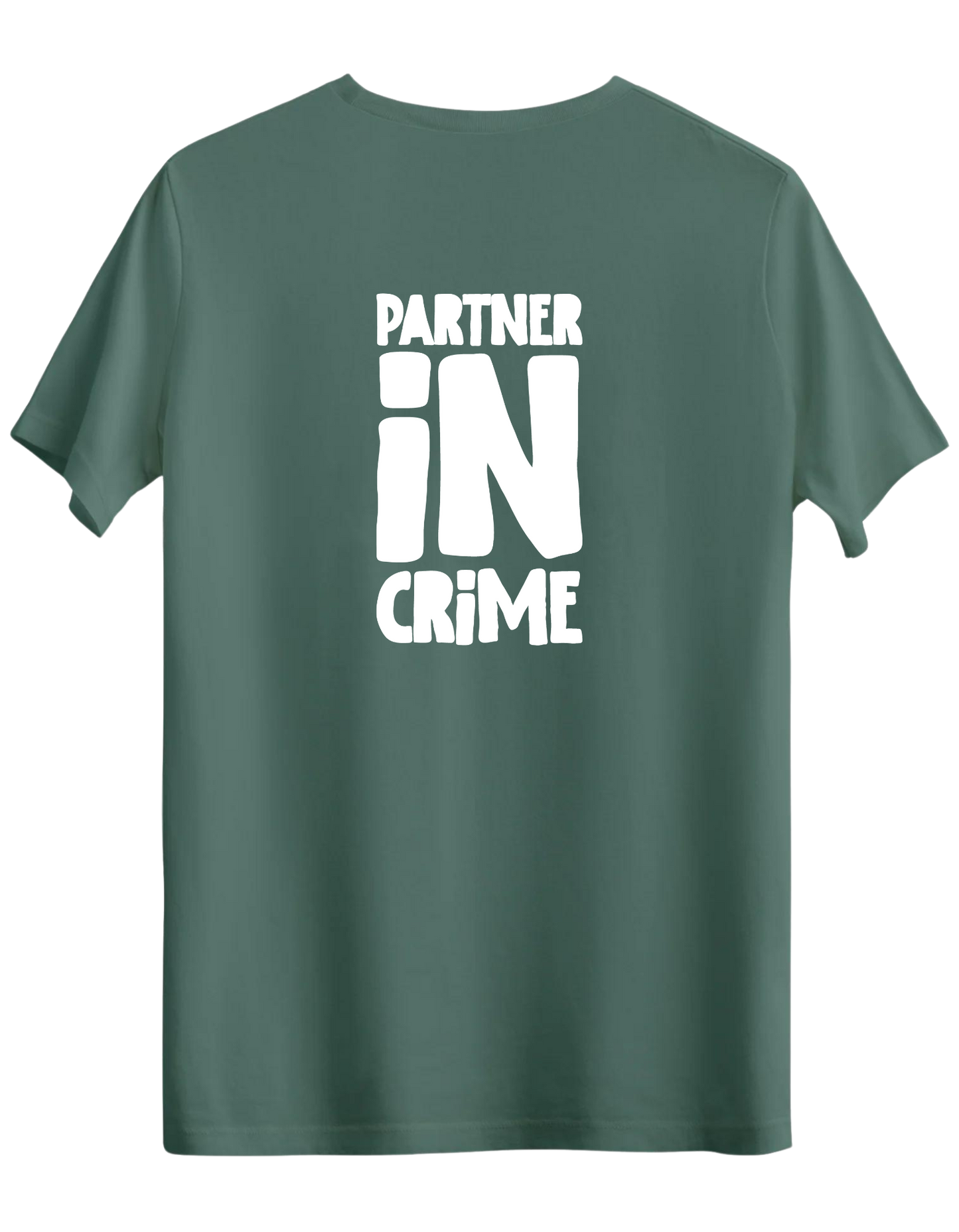 Partner in Crime Baskılı Bisiklet Yaka Regular T-shirt