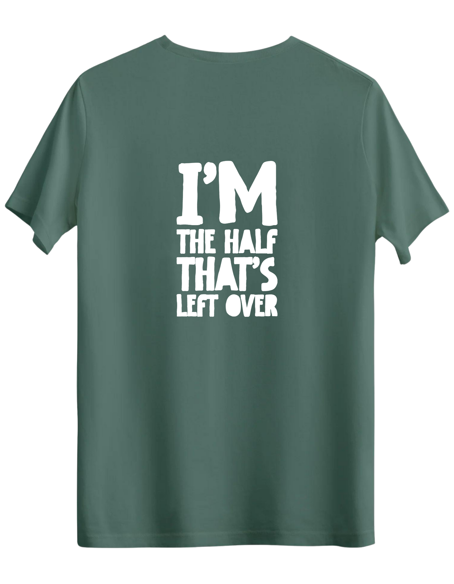 That's Left Over Baskılı Bisiklet Yaka Regular T-shirt