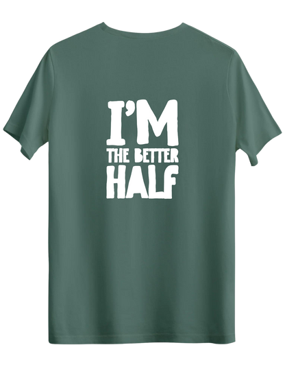 The Better Half Baskılı Bisiklet Yaka Regular T-shirt