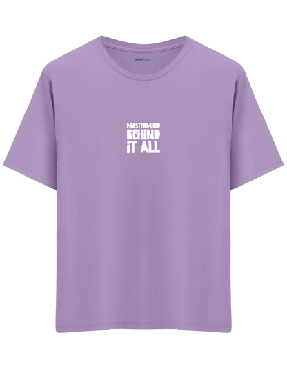 Mastermind Baskılı Bisiklet Yaka Oversize T-shirt
