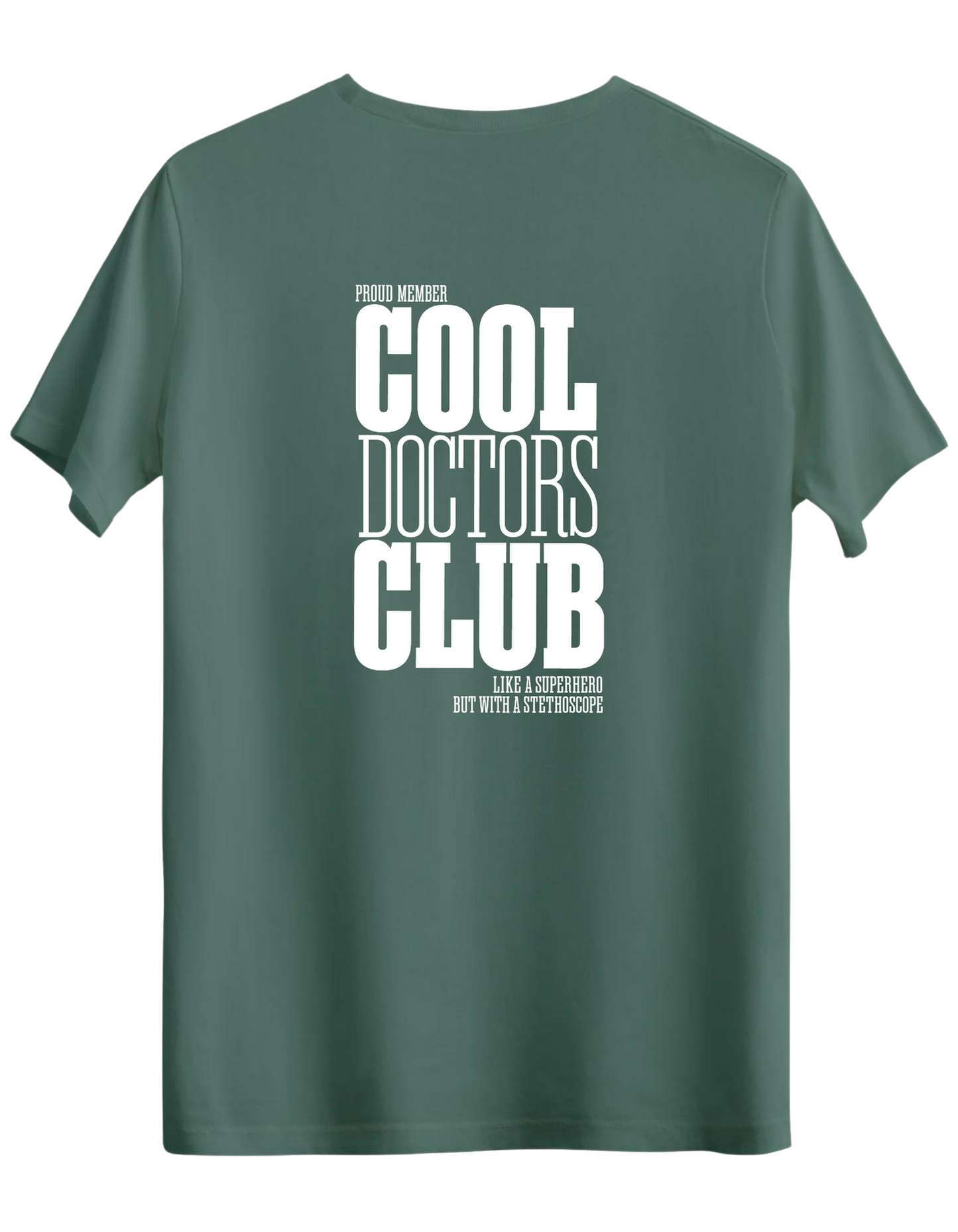 Cool Doctors Club Baskılı Bisiklet Yaka Regular T-shirt